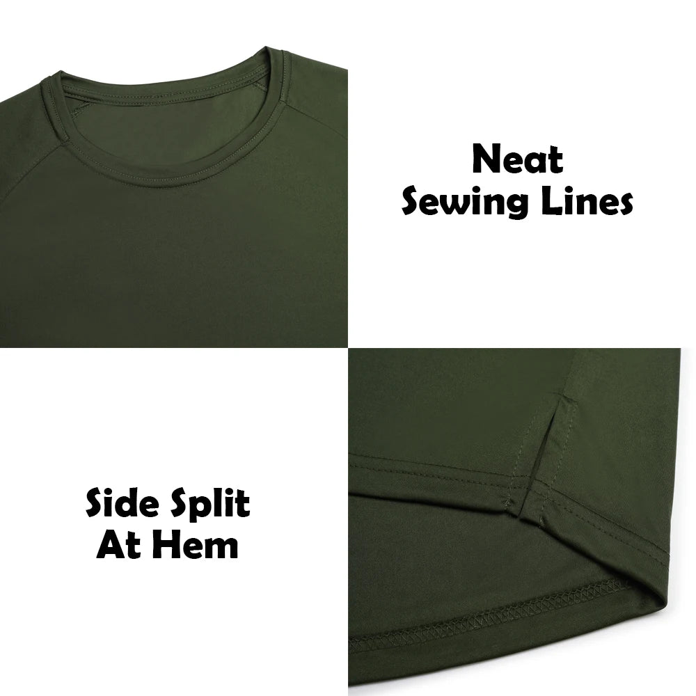 High Elastic Solid Color Long-Sleeved Gym T Shirt for Men