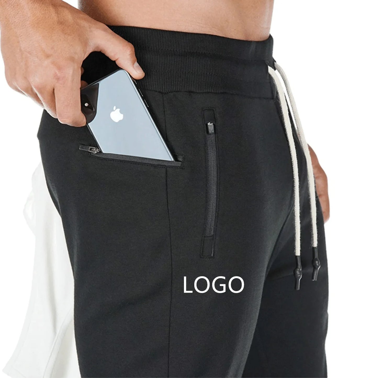 Summer Latest Design Running Workout plus Size Men's Pants & Trousers with Zip Pocket