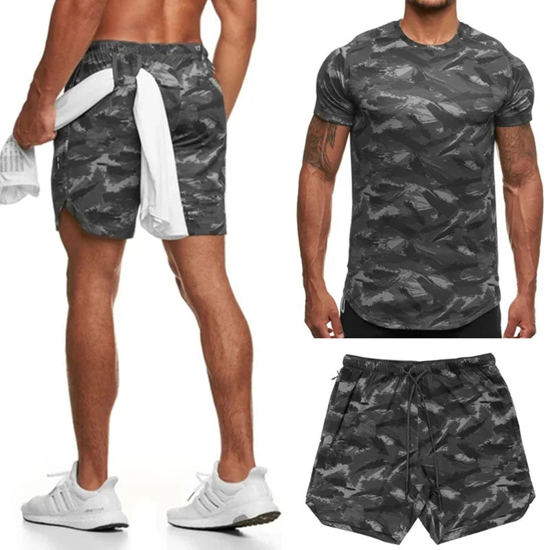  Sports Men Fitness Two-Piece 