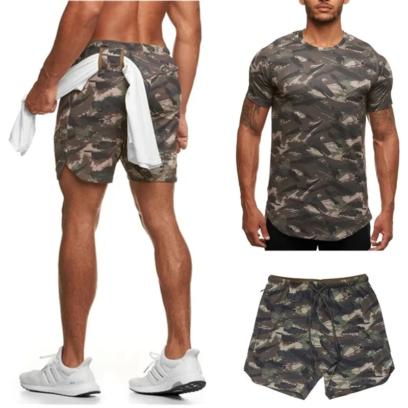  Sports Men Fitness Two-Piece 