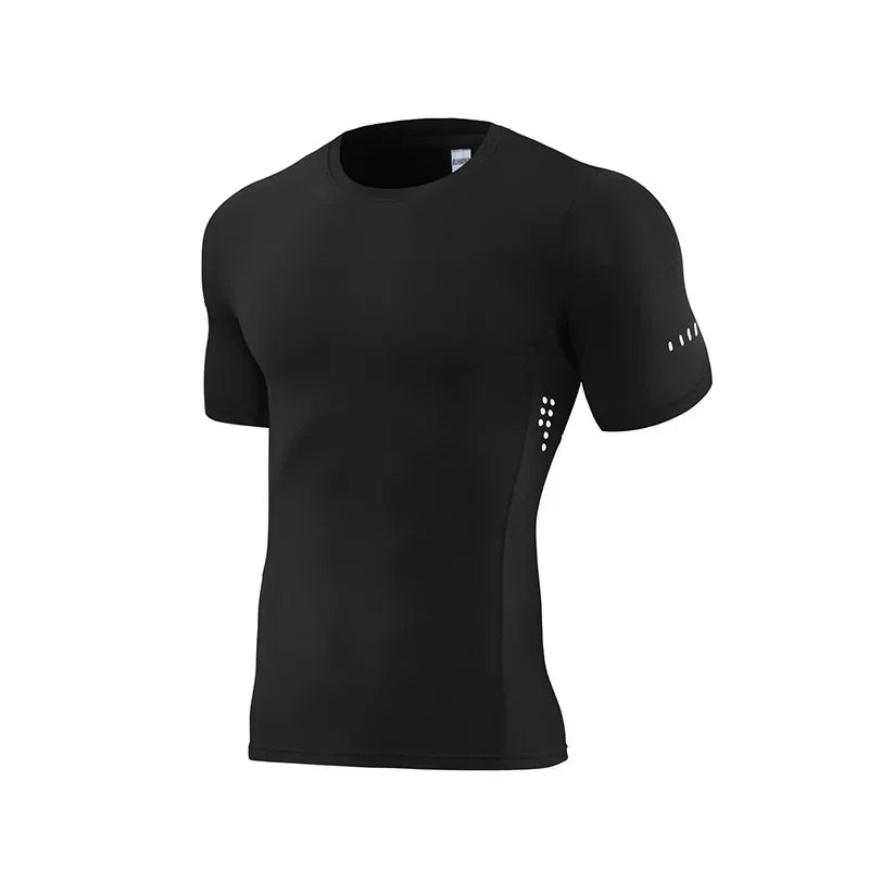 Gym T Shirt Men's Long Sleeve Compression Shirt Quick Dry Training Top Male Muscle Workout Running Clothing
