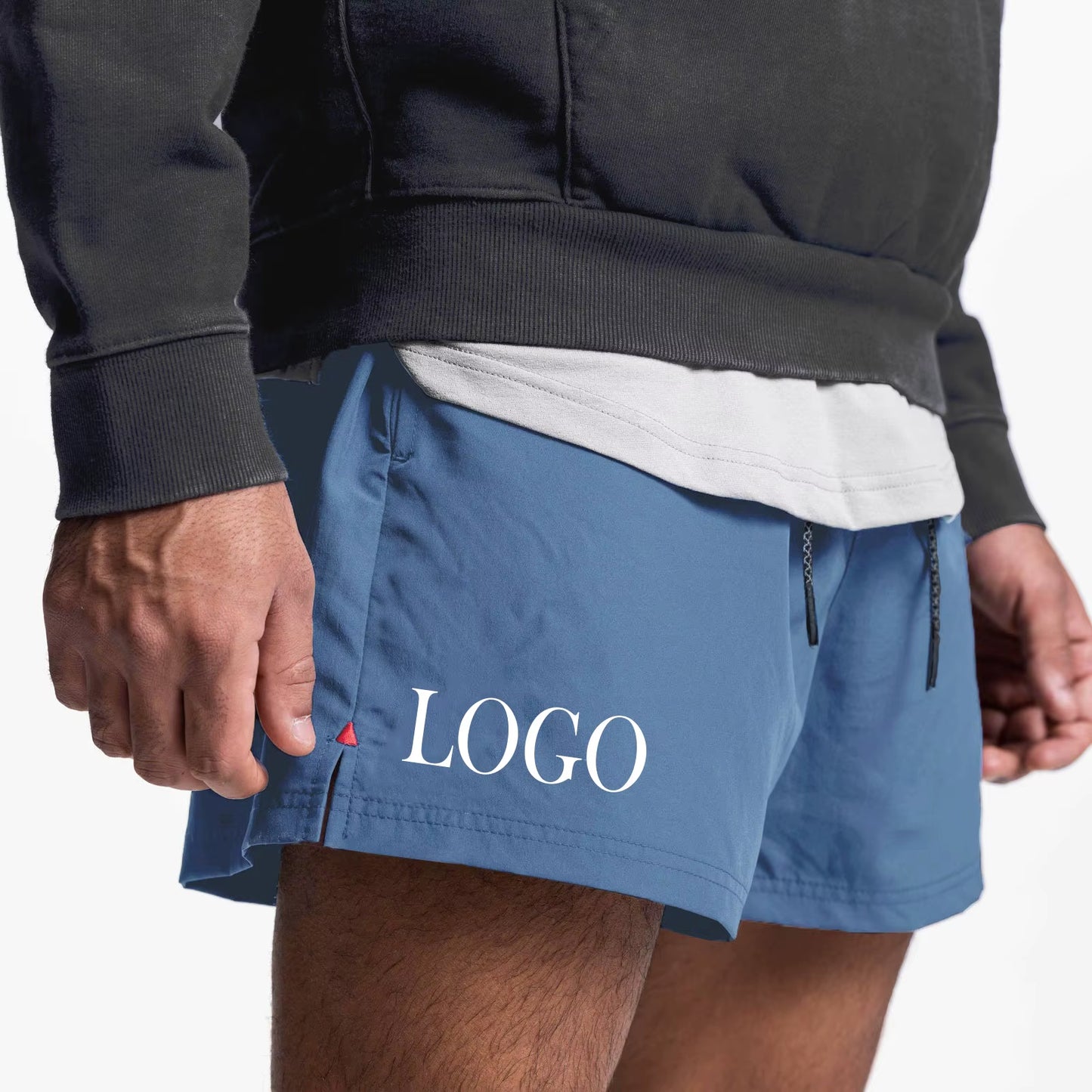 Breathable Polyester Anti-Wrinkle Baggy Knee Length Bermuda Shorts Fitness Men'S Basketball Shorts